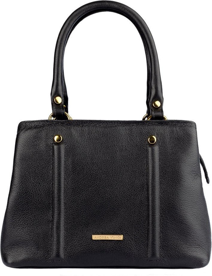 Imagem principal Bolsa de couro liso pequena Melina Andrea Vinci preto Andrea Vinci preto