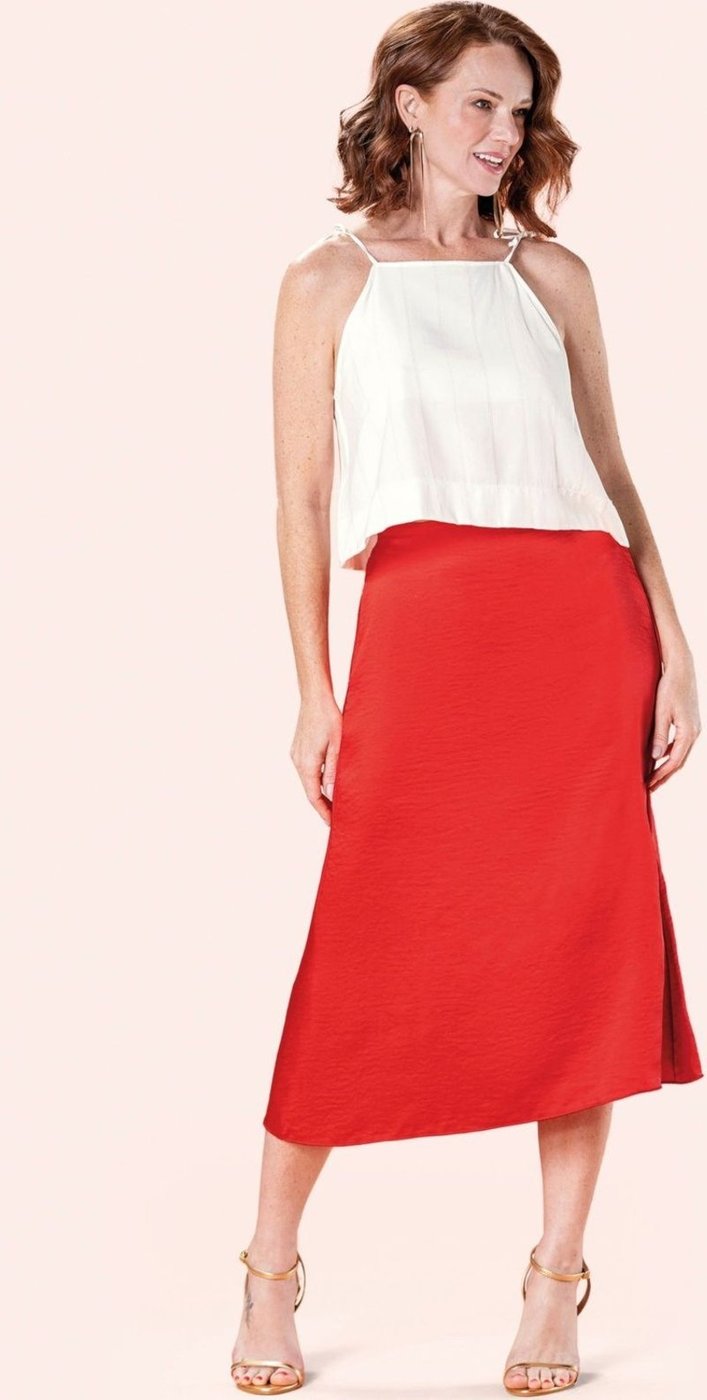 Saia Feminina Midi Lisa Marialícia