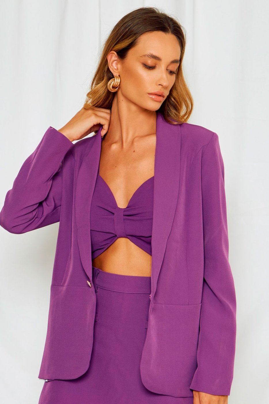 Blazer Vanibele Alfaiataria Violeta
