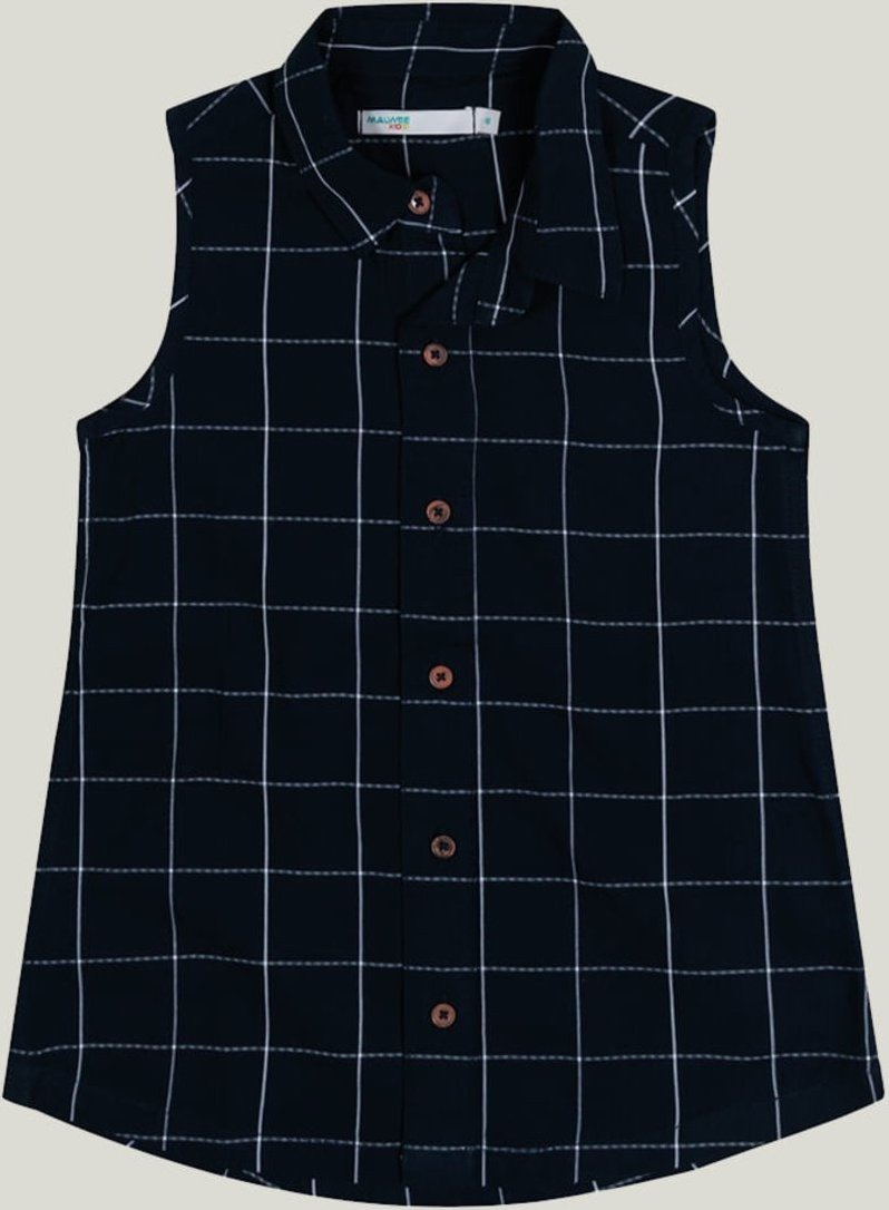 Imagem principal Infantil - Blusa Xadrez Menina Malwee Malwee Kids azul Malwee Kids azul