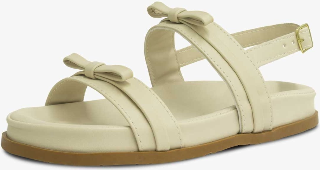 Imagem principal Infantil - Sandália Pópidi Menina Laço Festa Off White off-white white Pópidí off-white white