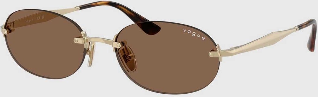 Óculos de Sol Feminino Vogue Armação Metal Dourada