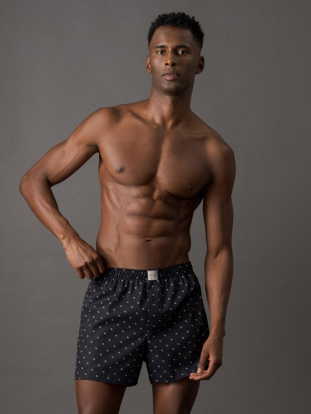 Imagem principal Cueca Samba Canção Modern Print Diamond Calvin Klein Underwear Calvin Klein Jeans preto Calvin Klein Jeans preto