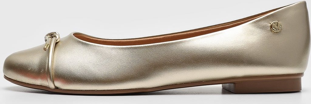 Sapatilha Via Uno Metalizado Dourada