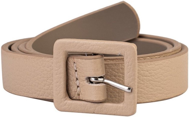 Cinto feminino de couro liso Bella