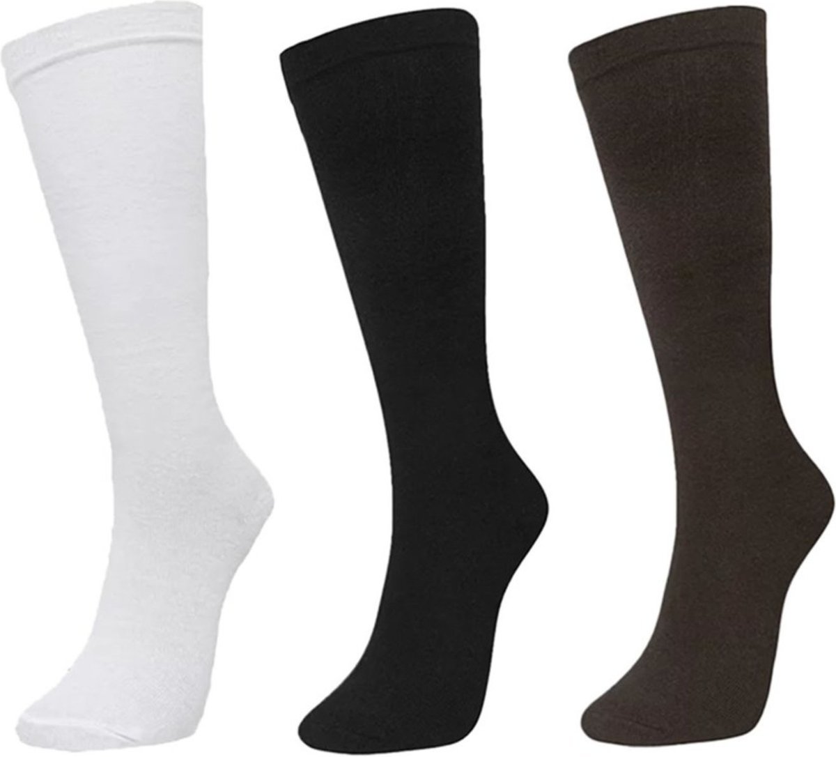 Kit 3 Pares de Meias Selene 3/4 Básica Feminino