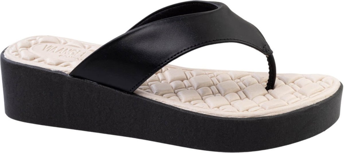 Imagem principal Tamanco Ortopédico Feminino Dedo Plataforma Confortável Versátil Via Angel 8504 preto VIA ANGEL preto
