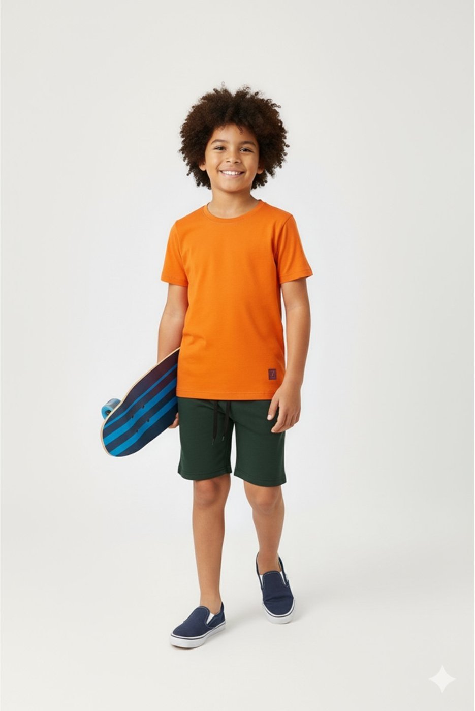 Imagem principal Infantil - Conjunto Menino Verão Minimalista Kangulu ROSA AZUL KIDS caramelo ROSA AZUL KIDS caramelo