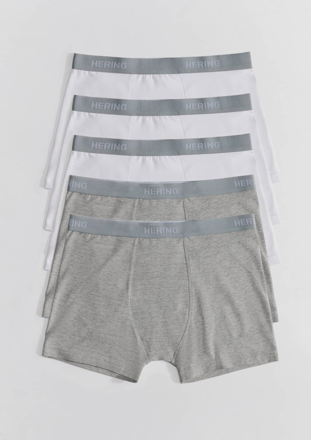 Imagem principal Kit 5 Cuecas Boxer Com Elástico Personalizado Hering branco Hering branco