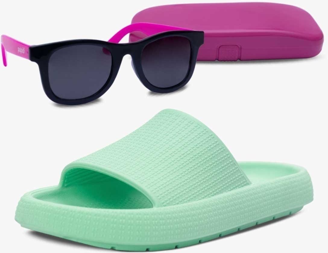 Imagem principal Infantil - Kit Óculos de Sol E Chinelo Slide Nuvem Pópidi Menina rosa Pópidí rosa