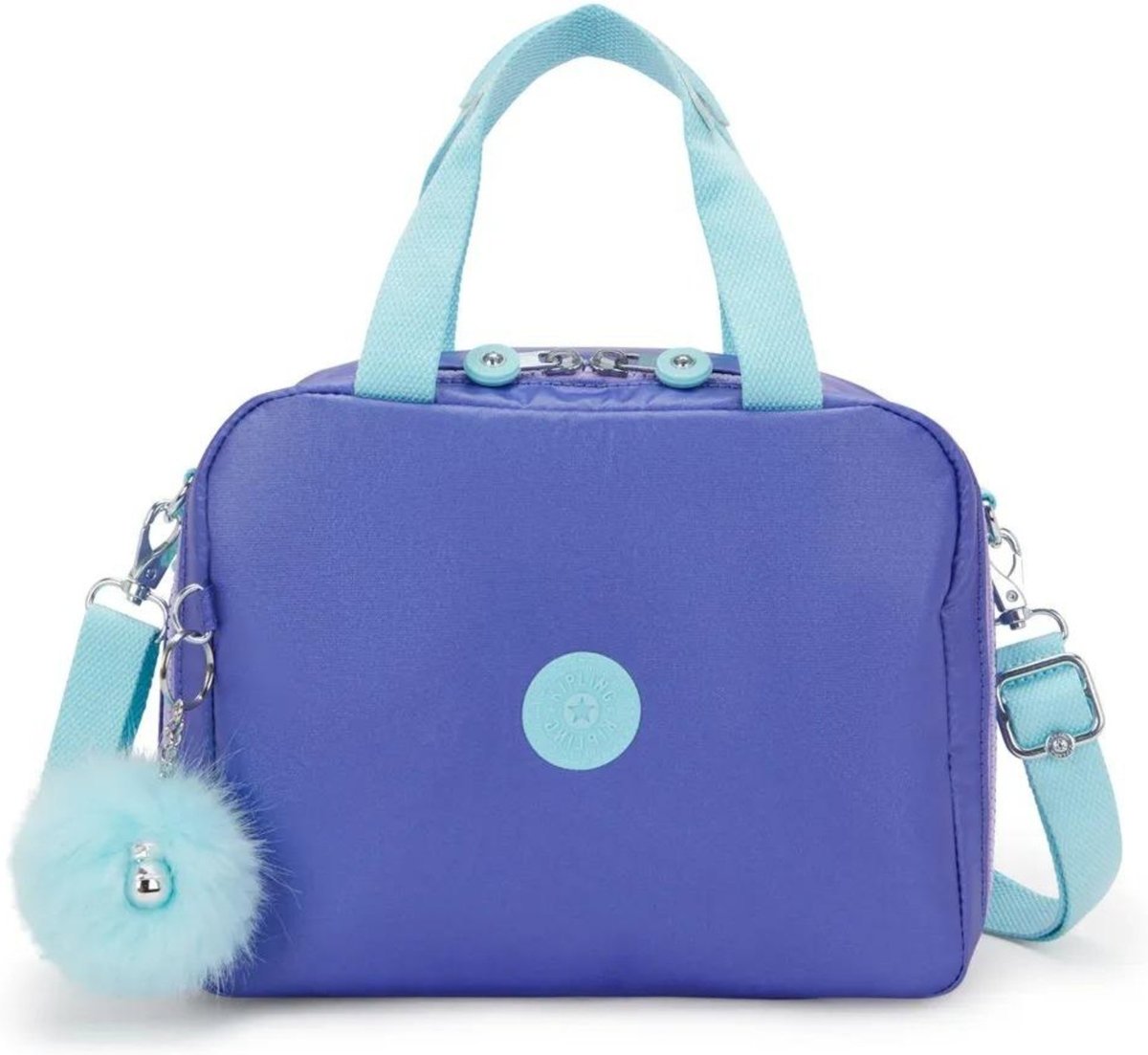 Imagem principal Infantil - Lancheira Kipling Miyo Cosmic Metallic roxo metallic Kipling roxo metallic