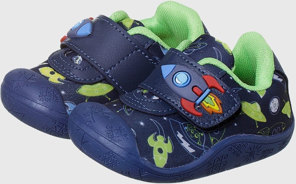 Imagem principal Infantil - Tênis Meia Menino Antiderrapante Foguete Marinho tep Kidstep azul marinho/pink Kidstep azul marinho/pink