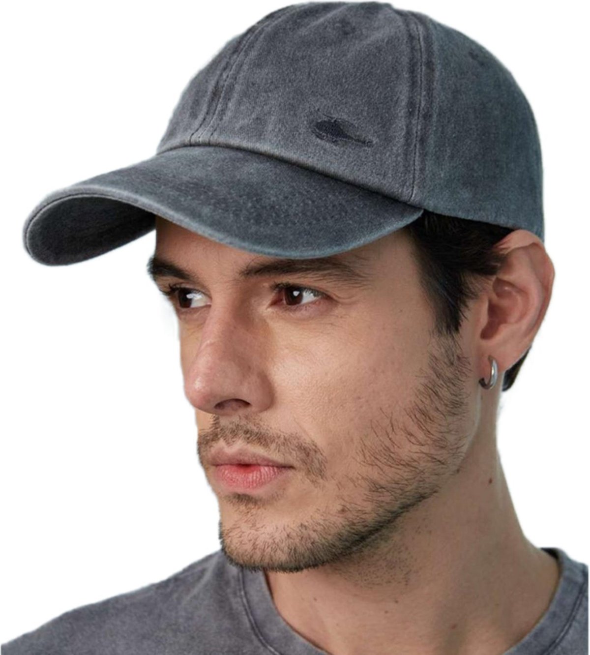 Boné Sallo Aba Curva Com Logo Bordado