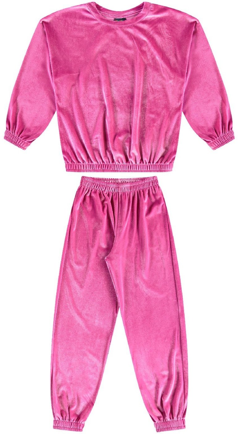 Imagem principal Infantil - Conjunto em Veludo Guloseima rosa GULOSEIMA rosa