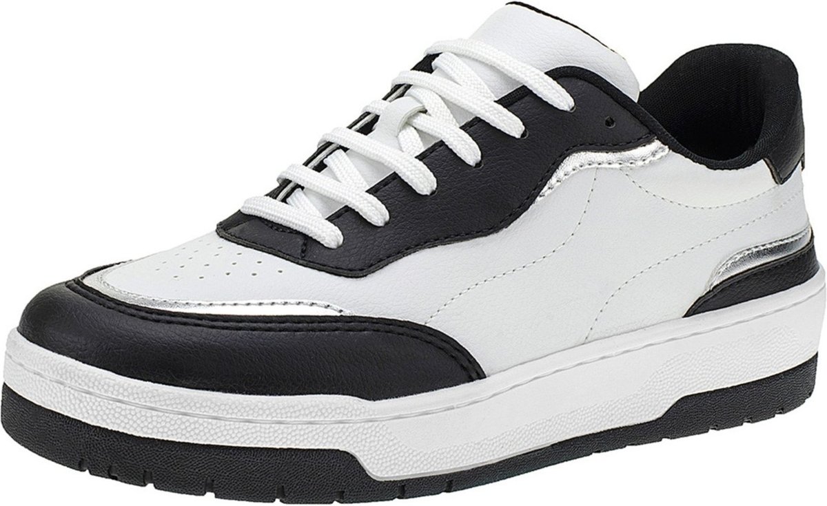 Tênis Feminino Casual com Detalhes Metalizado Fitness Dia a Dia Academia Confortável Plataforma 26060