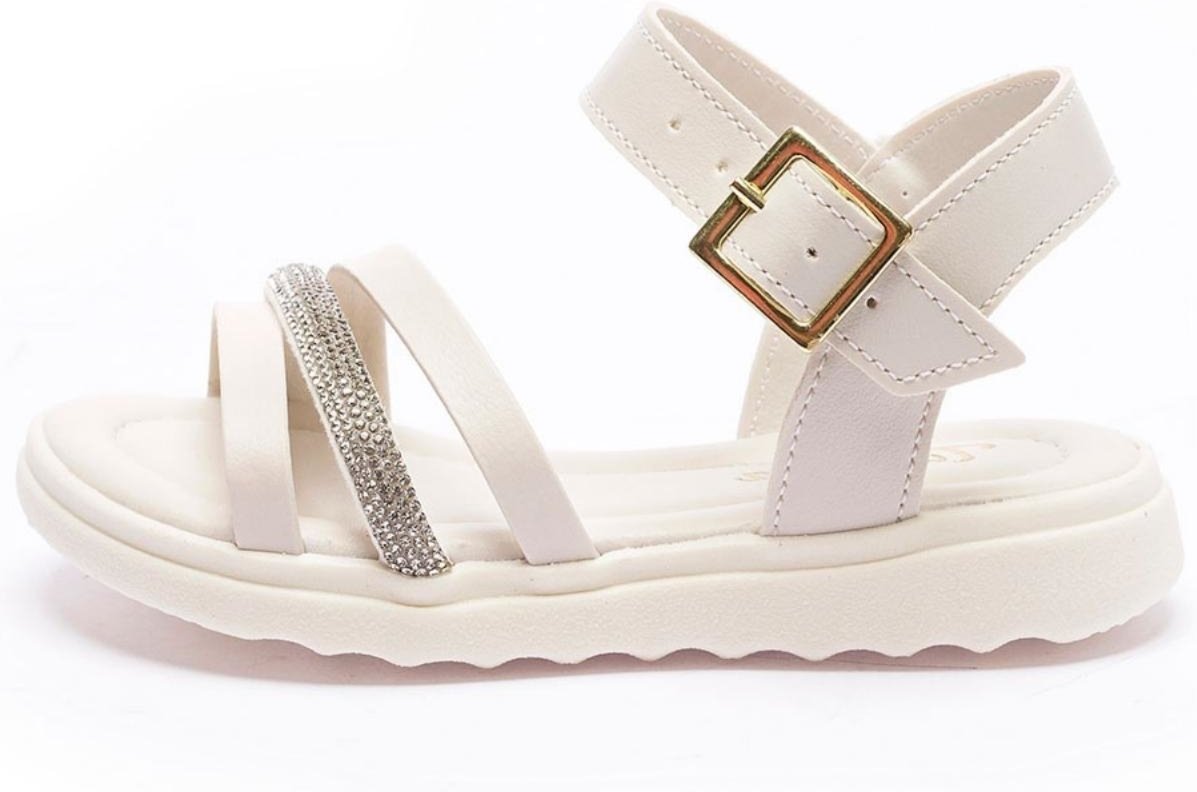 Imagem principal Infantil - Sandália Feminina Tininha Menina Tira Strass Off White off-white white Tininha off-white white