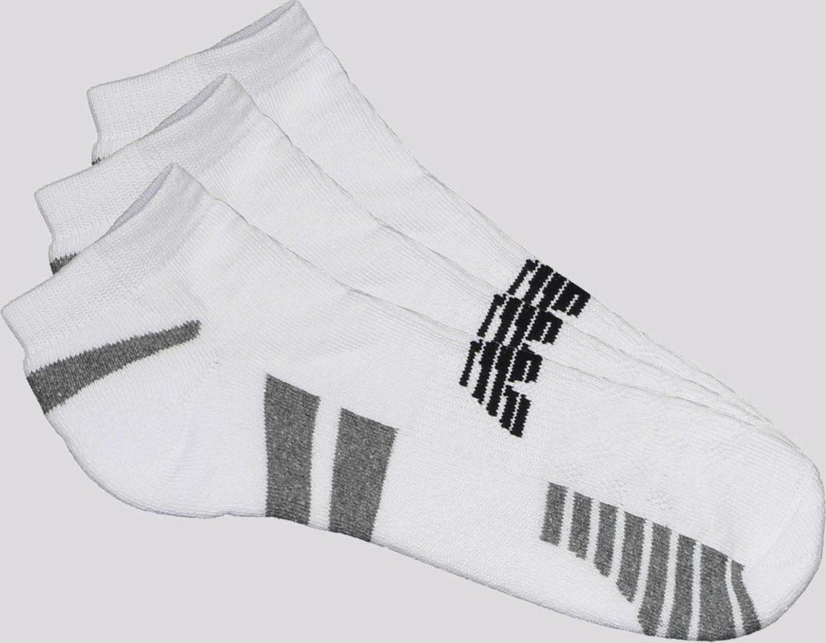 Kit Meia New Balance Cano Invisível 3 Pares Feminina Branca
