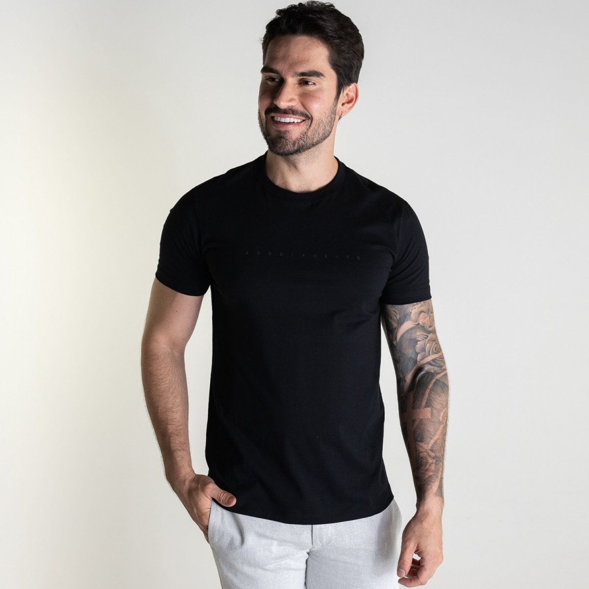 Imagem principal Camiseta Acostamento Minimalist Preta preto Acostamento preto