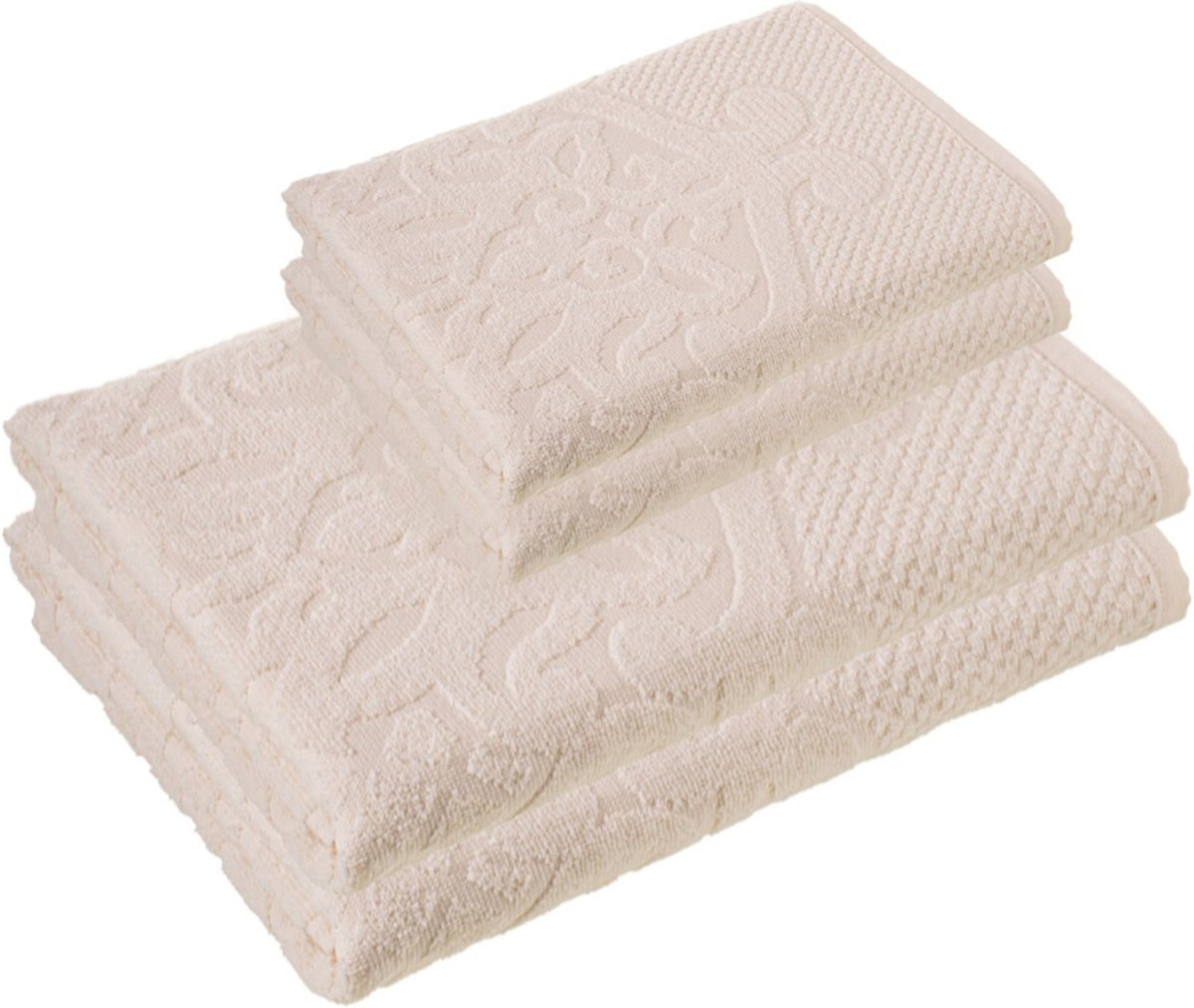 Jogo Toalha Banho 4 Peças Cavhome Ravenna Perola