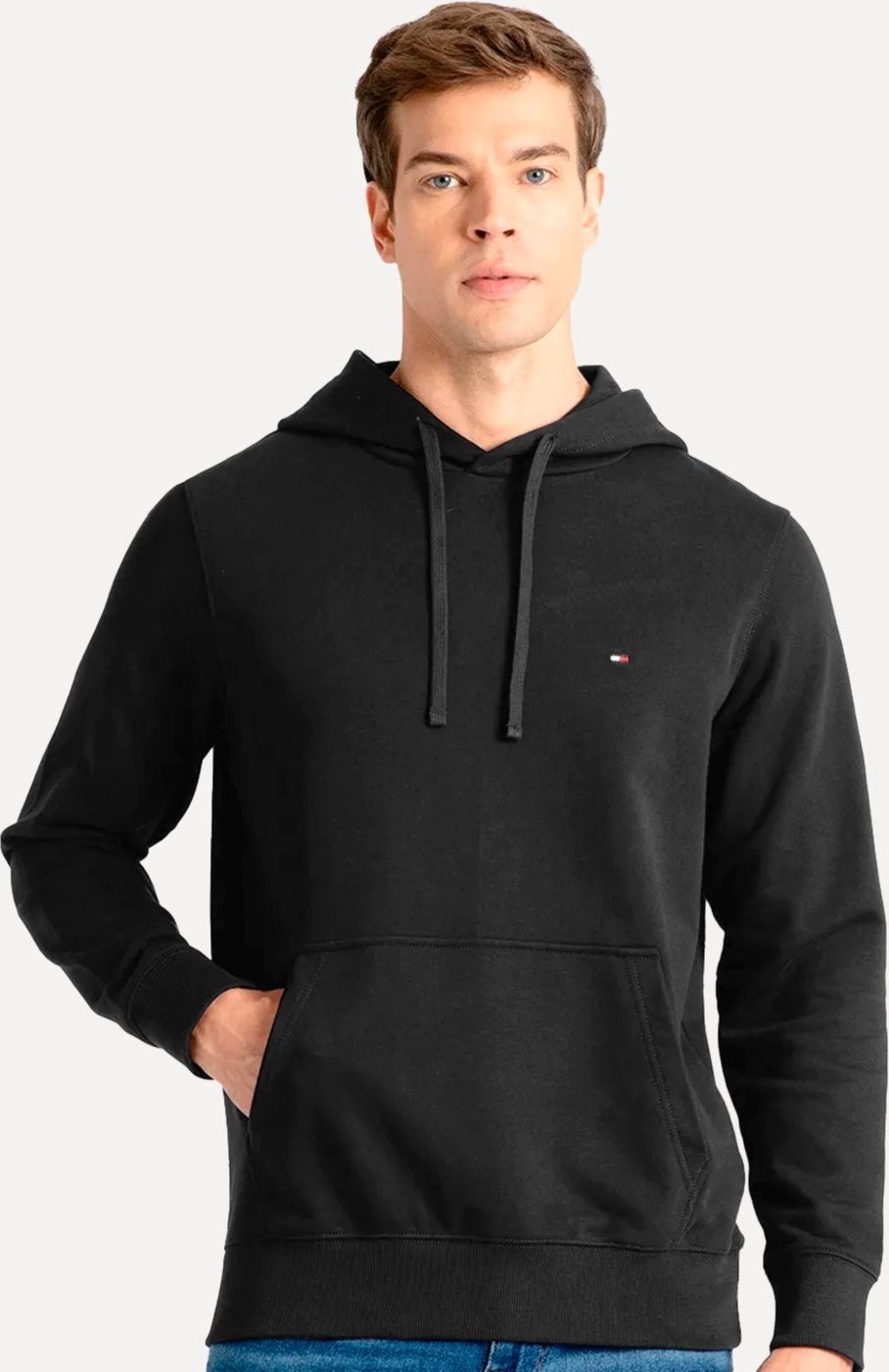 Imagem principal Moletom Tommy Hilfiger Masculino Essential Terry Hoody preto Tommy Hilfiger preto