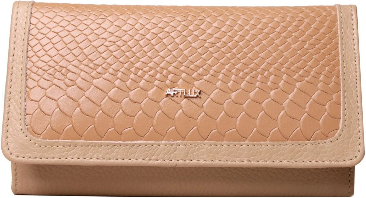 Carteira Feminina em Couro Artlux 348 Claro