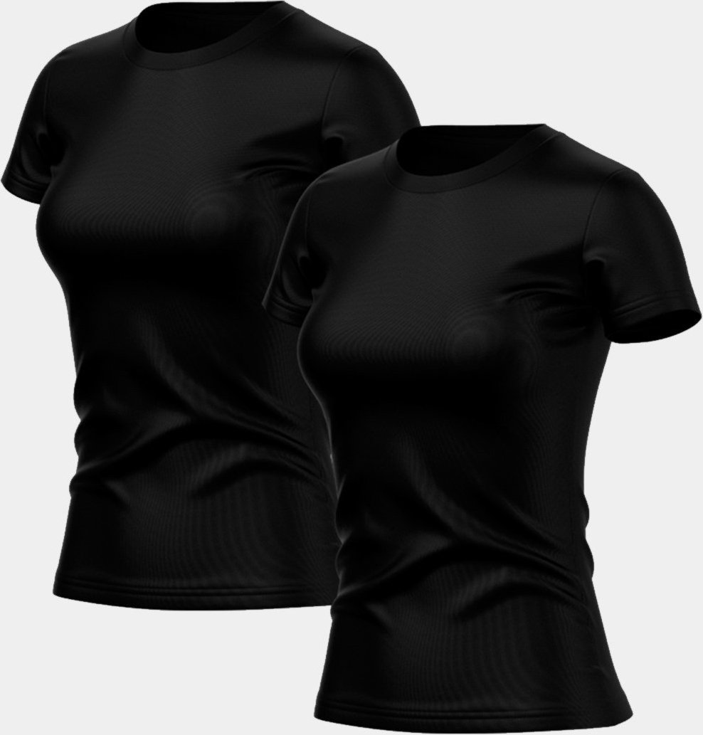 Imagem principal Kit 2 Camisetas Feminina Dry Fit Básica Lisa Proteção Solar UV Térmica Blusa Academia Esporte Camisa ADRIBEN multicolorido ADRIBEN multicolorido