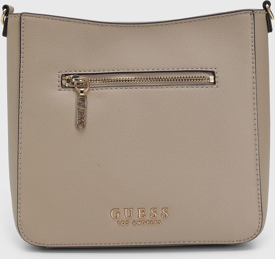 Bolsa Média Guess Alça Larga Porta Moedas Taupe