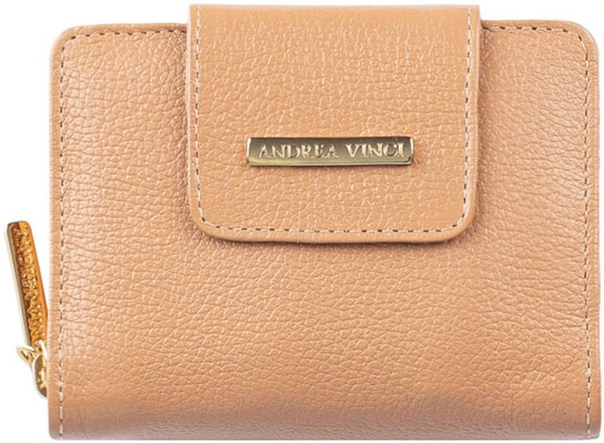 Imagem principal Carteira feminina de couro liso Lolla 10x13cm Andrea Vinci preto Andrea Vinci preto