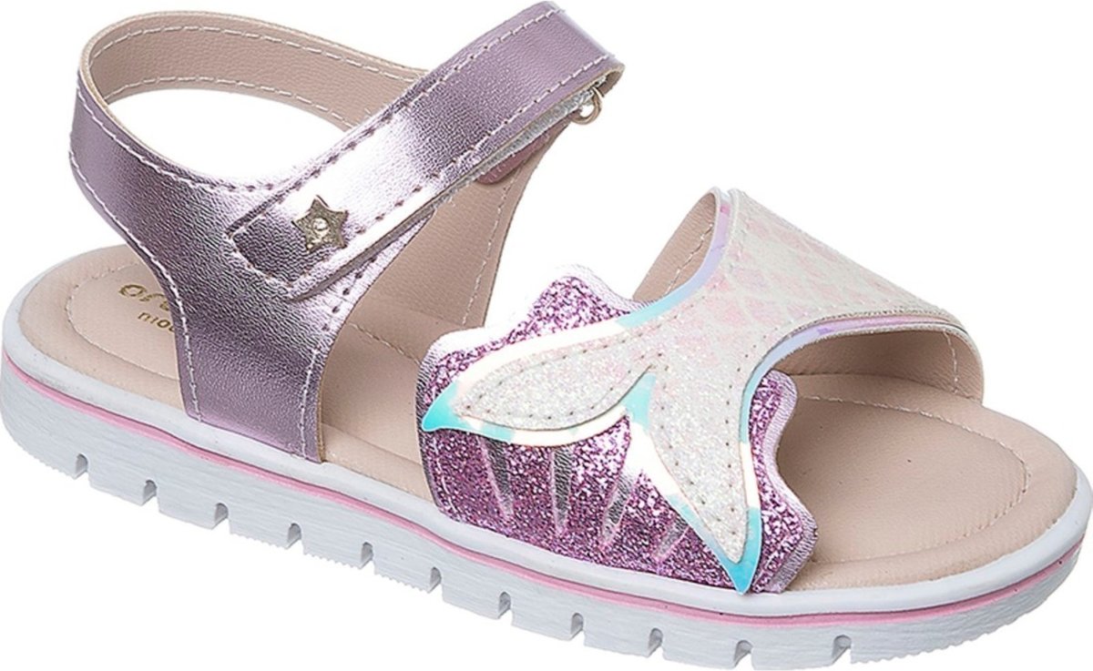 Infantil - Sandália Ortopasso Cinderela Menina Sereia Glitter