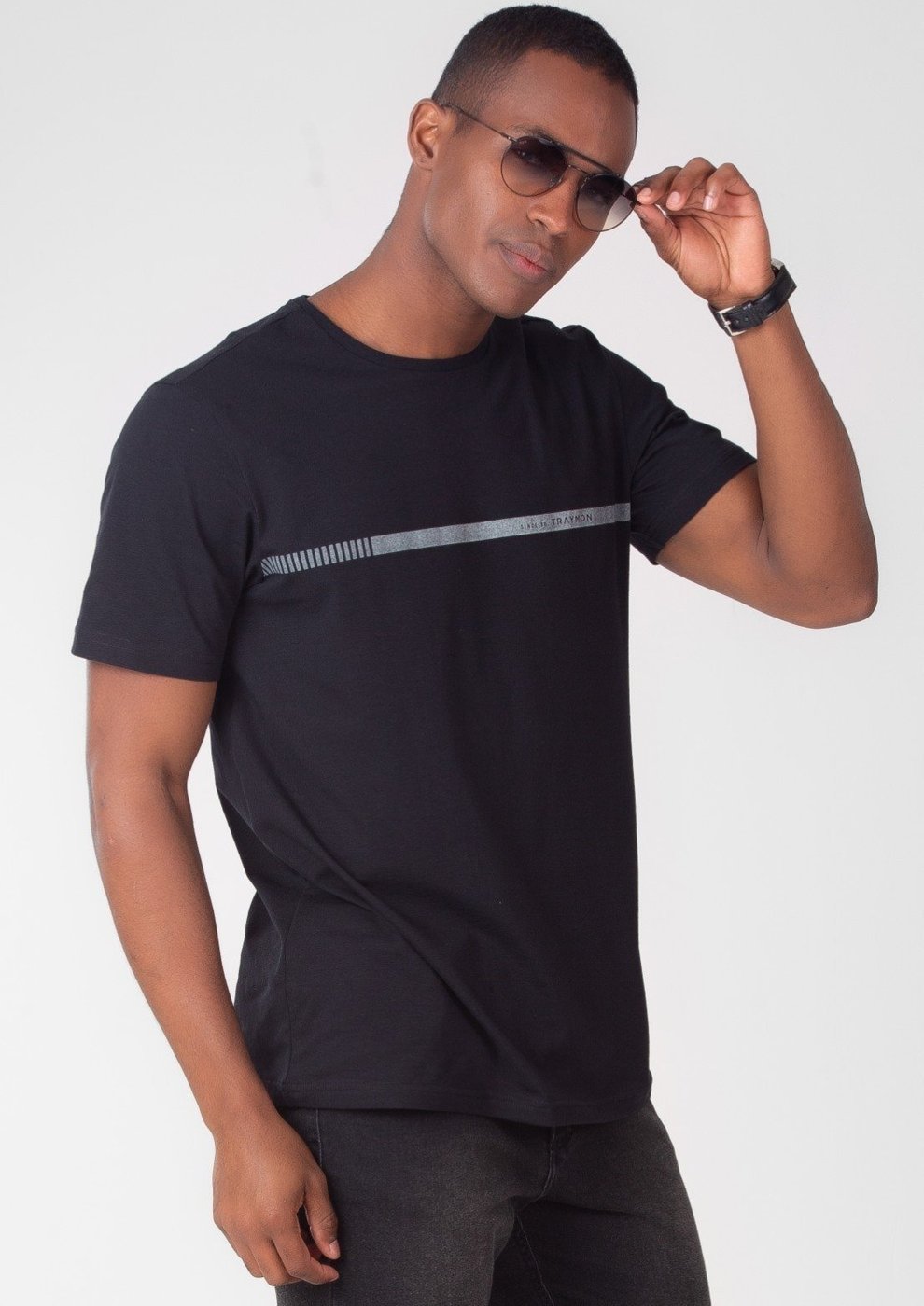 Imagem principal Camiseta Traymon Slim Com Estampa preto Traymon preto