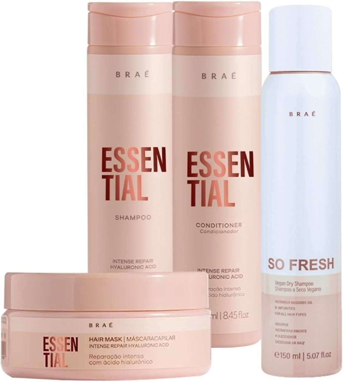 Imagem principal Kit Braé Essential So Fresh - Máscara P (4 produtos) multicolorido BRAÉ multicolorido
