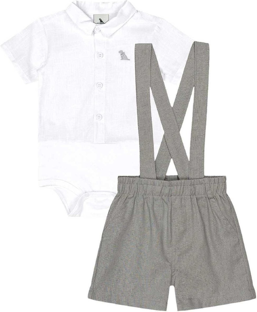 Imagem principal Infantil - Conjunto Body e Bermuda Quimby branco Quimby branco