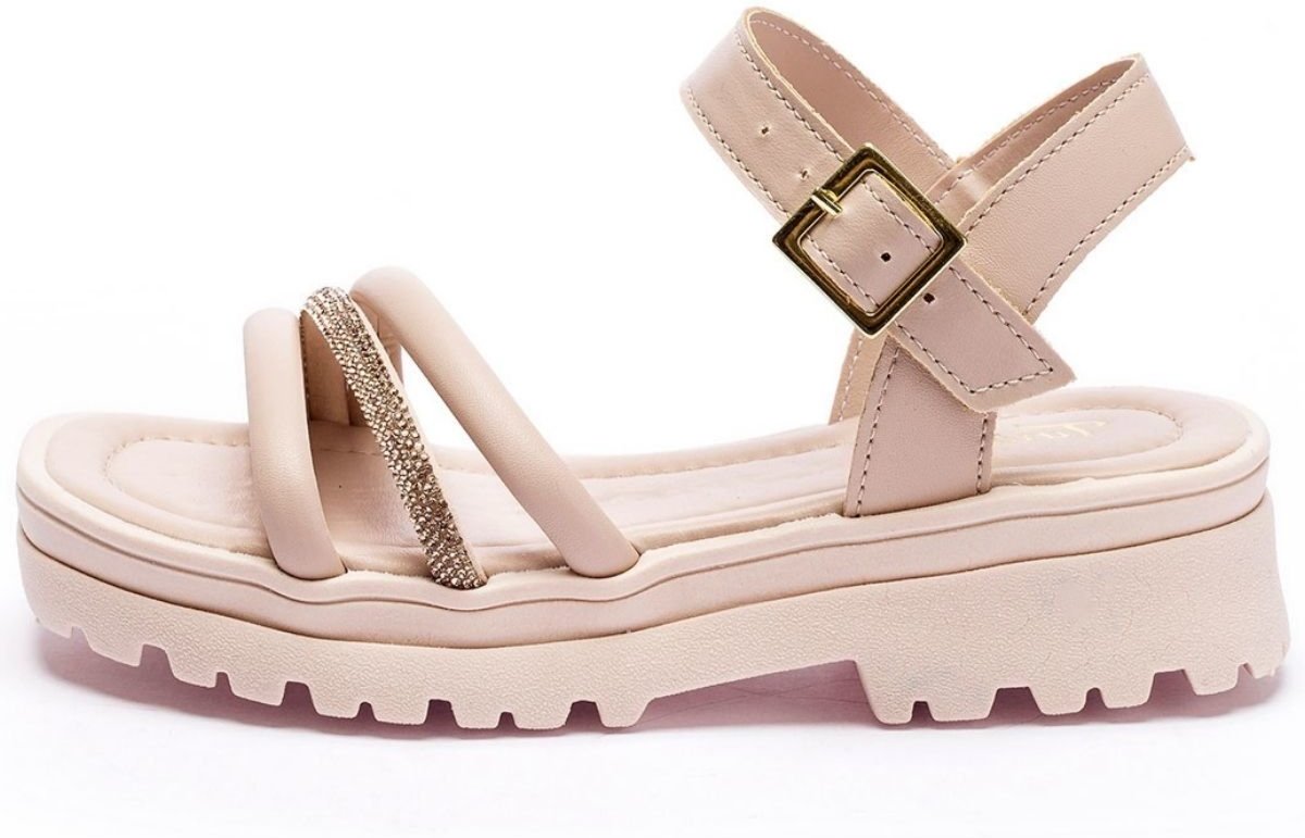 Imagem principal Infantil - Sandália Feminina Tininha Tiras Strass preto Tininha preto