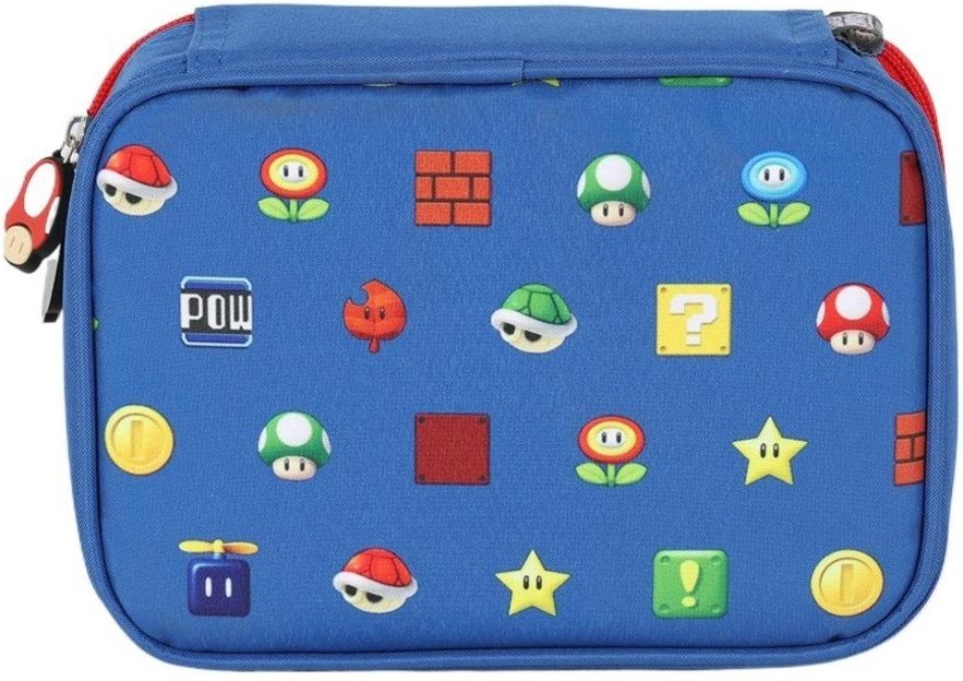 Imagem principal Infantil - Estojo Box Pequeno 100 pens Super Mário Luxcel rosa Luxcel rosa