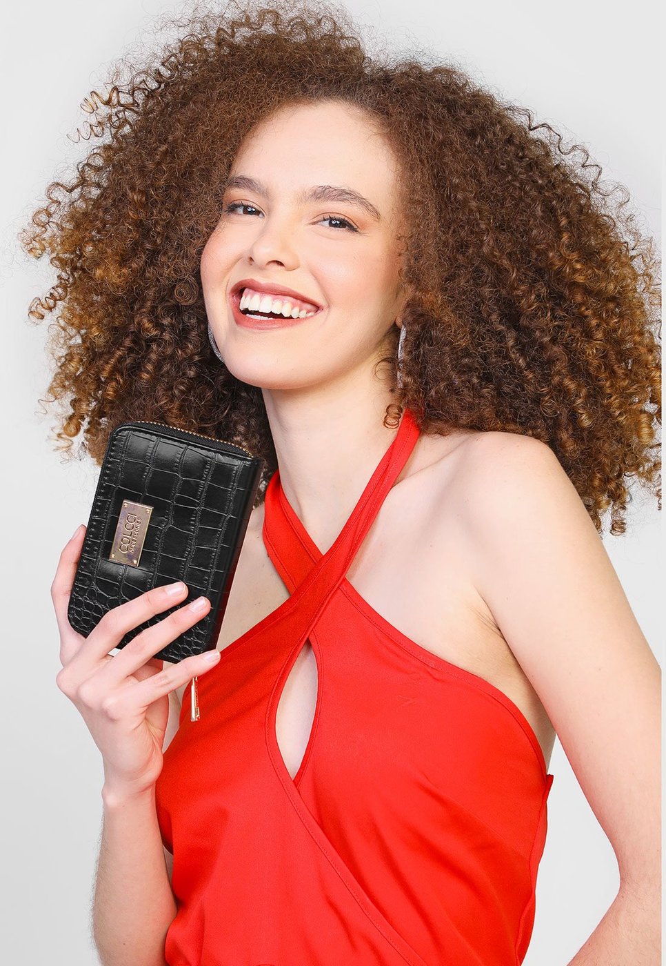 Imagem principal Carteira Colcci Croco Preta preto Colcci preto