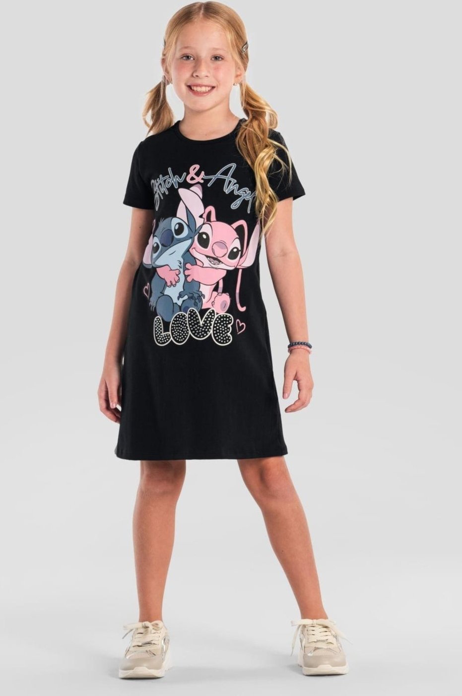 Imagem principal Infantil - Vestido menina do Stitch brilhante Brandili roxo Brandili roxo