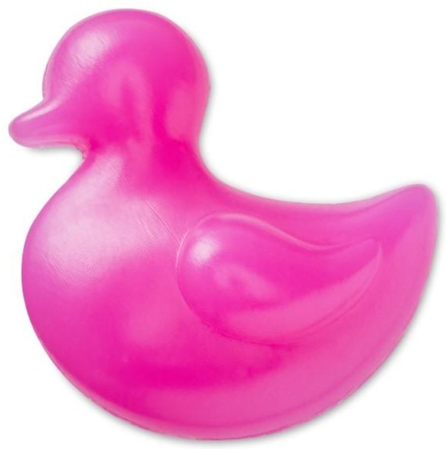 Infantil - Jibbitz™ Pato Rosa Squish Branco