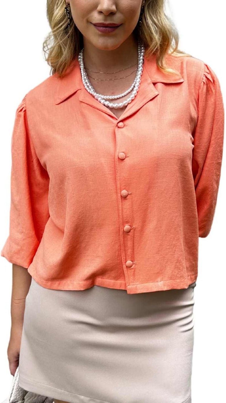 Imagem principal Camisa Vanibele Viscolinho Goiaba rosa Vanibele rosa