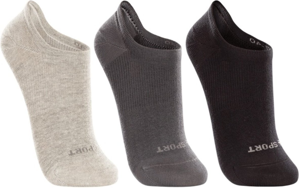 Imagem principal Meia Lupo Sapatilha Invisivel - 03170-089 - 3 pares Chumbo/Cinza preto Lupo preto