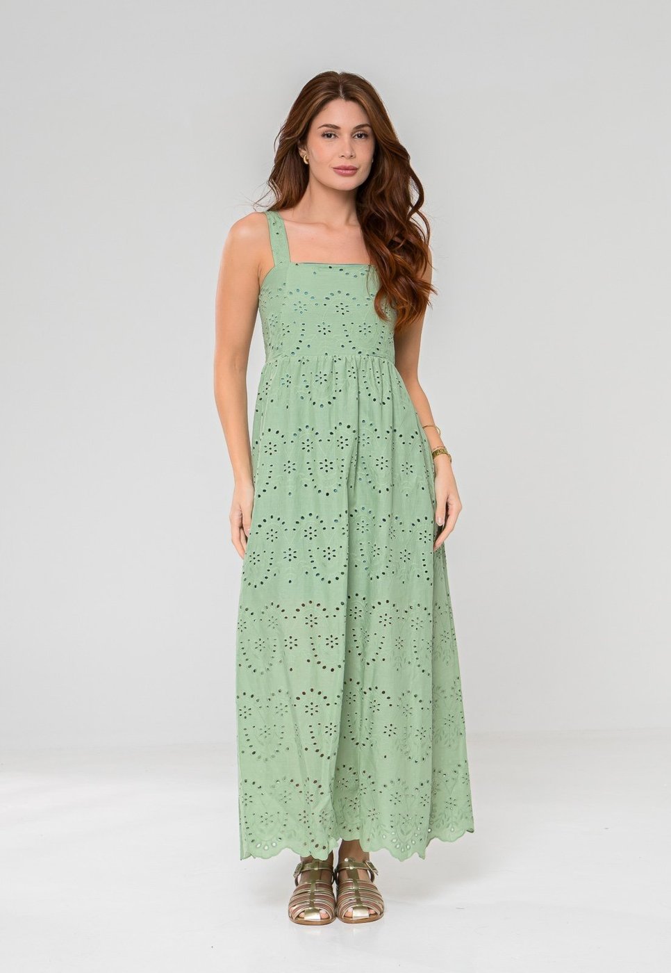 Vestido Aura Tuane Laise Bordado Luzente