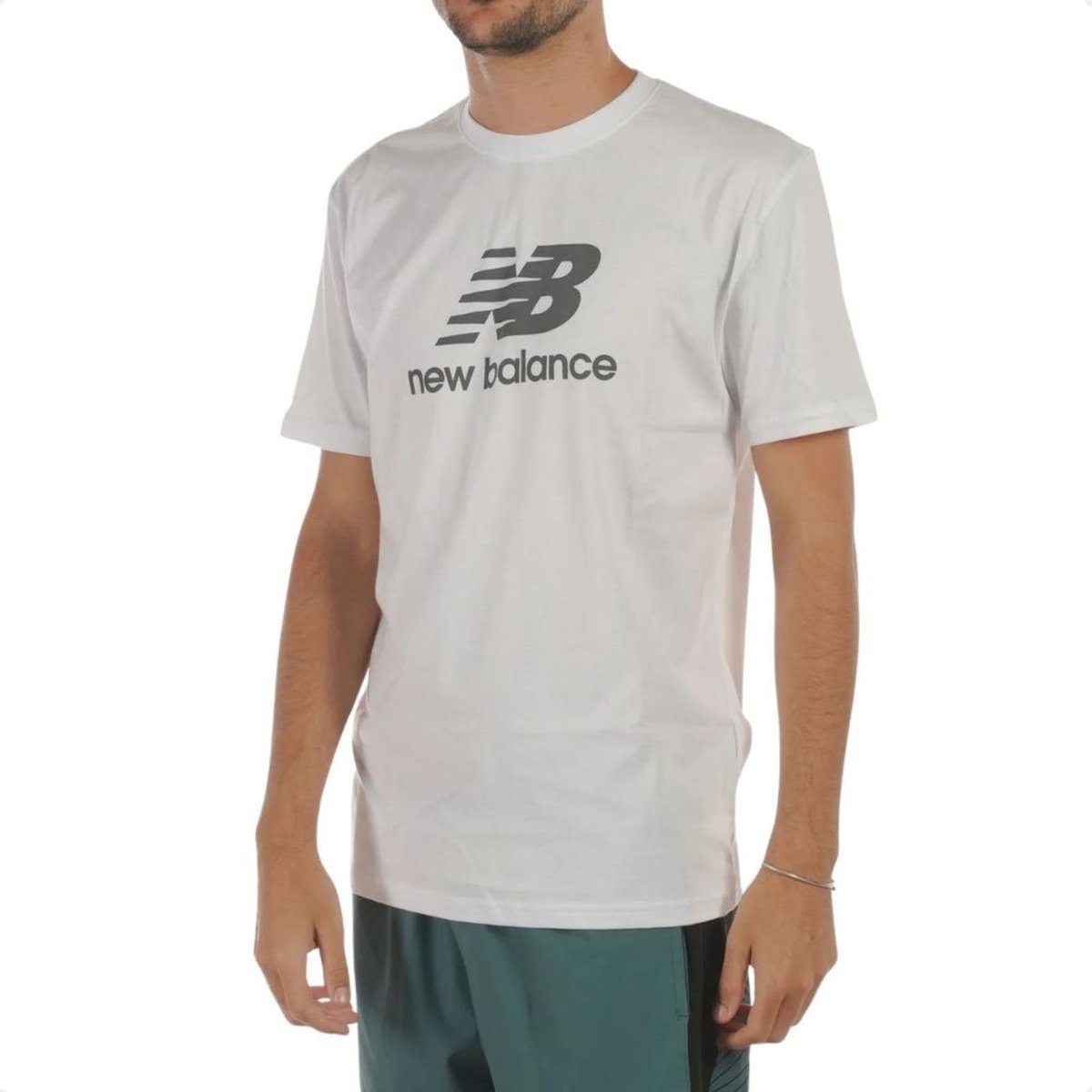 Imagem principal Camiseta Masculina New Balance Essentials Branca branco New Balance branco