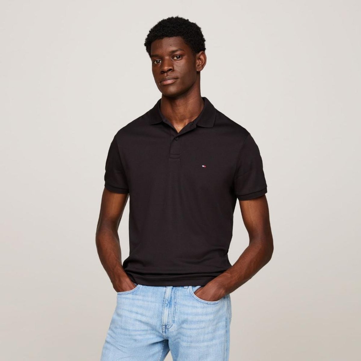 Imagem principal Polo Regular Bandeira Bordada Tommy Hilfiger incolor Tommy Hilfiger incolor