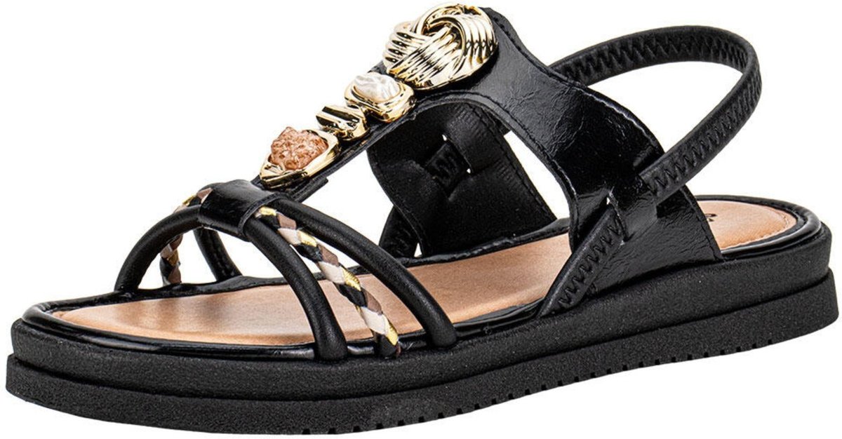 Imagem principal Sandália Feminina Flat Mississipi J0221 A0640221 preto MISSISSIPI preto