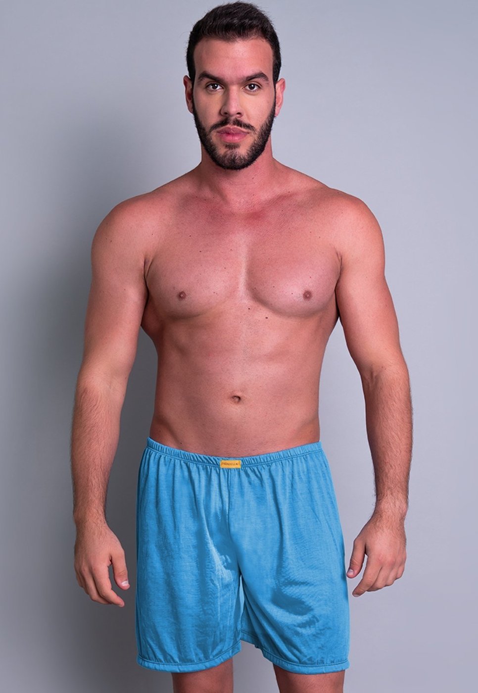 Imagem principal Short Curto MVB Modas Pijama De Dormir Masculino Adulto Claro azul Mvb Modas azul