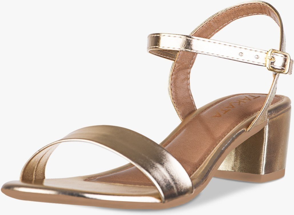 Imagem principal Sandália Feminina Salto Baixo Bloco Grosso Casual Confortável Tira Metalizada Dourada TAKATA BY RAFAEL TAKATA dourado TAKATA BY RAFAEL TAKATA dourado