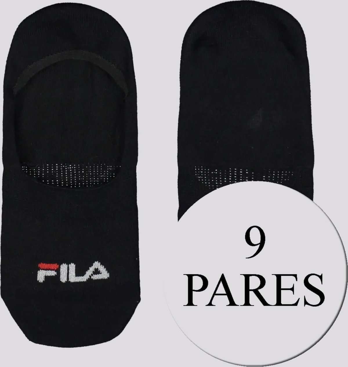 Kit Meia Fila 9 pares Cano Invisível