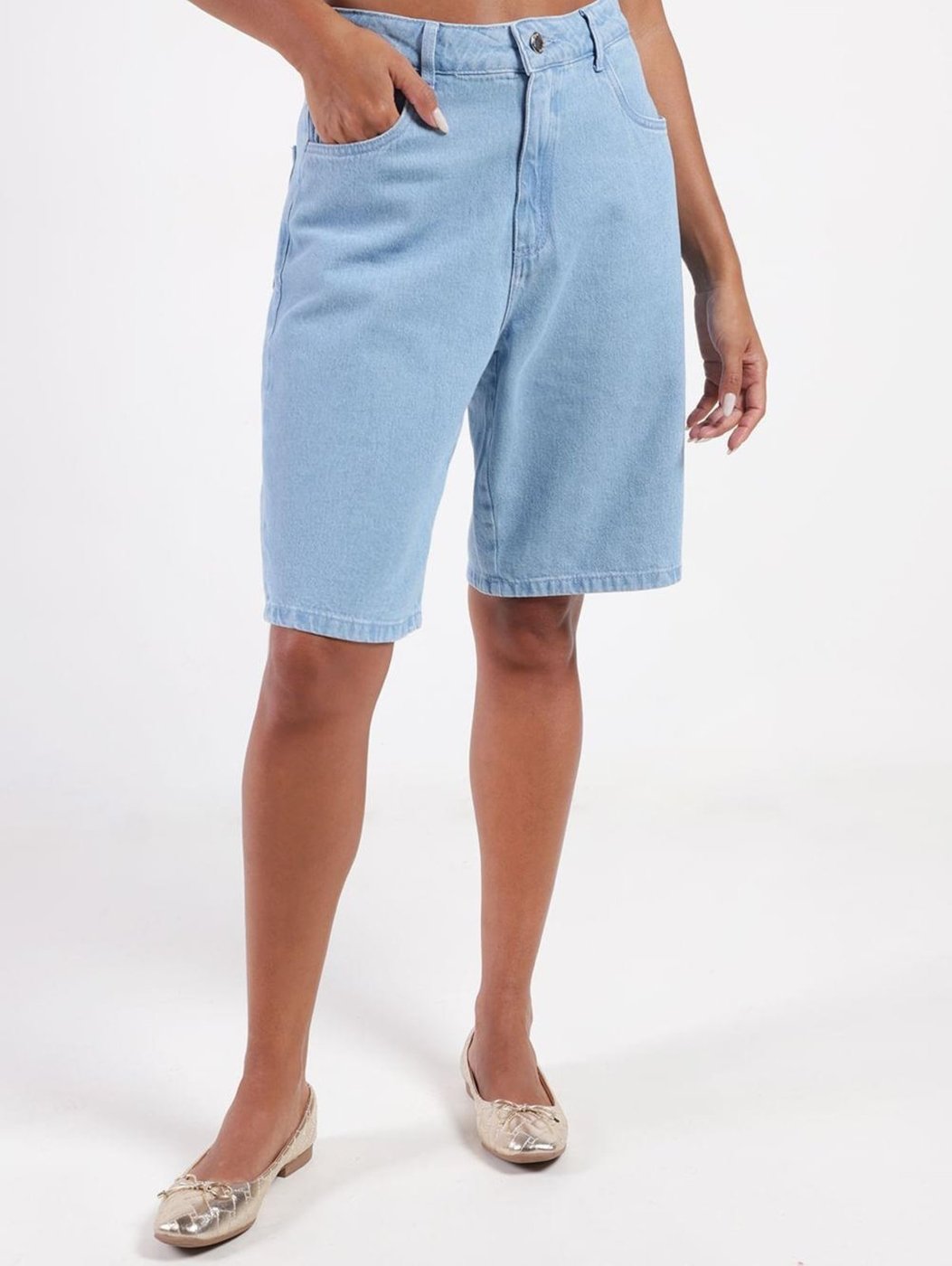 Jorts Jeans Autentique Feminino CLARO