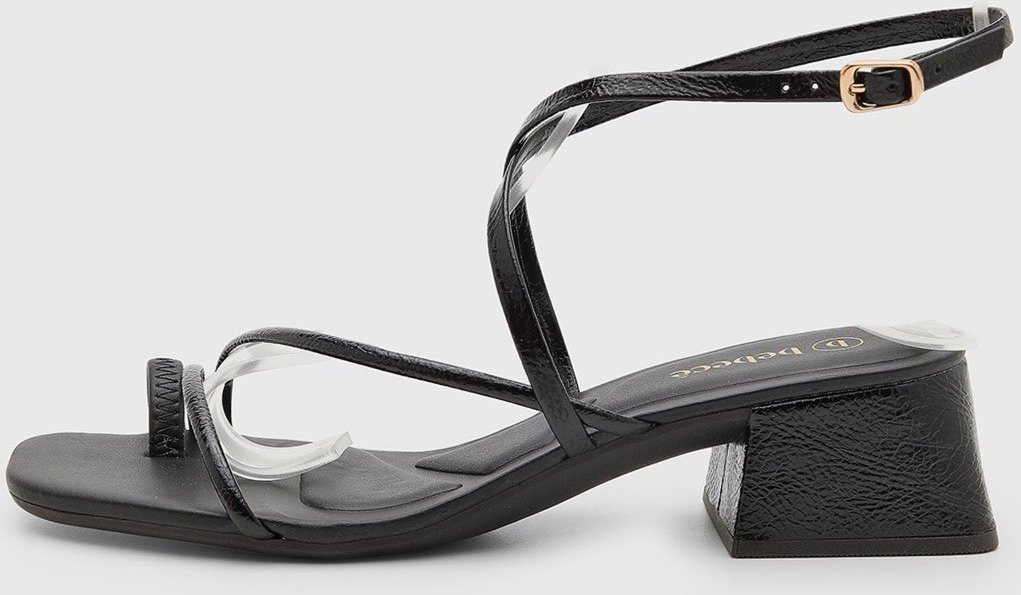 Imagem principal Sandália Feminina cê Salto Baixo Preta BEBECÊ preto BEBECÊ preto