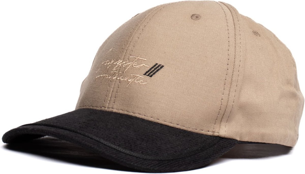 Boné Unissex Gangster Fivela Caqui/Preto