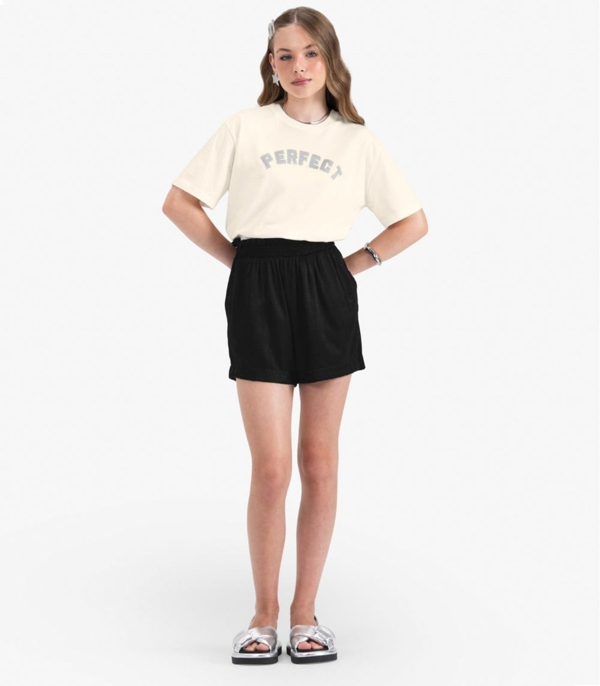 Imagem principal Infantil - T- Shirt Juvenil em Meia Malha Minty bege MINTY bege